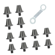 Paquet de 12 crampons de rechange pour chaussures de-Noir