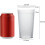 12-Pack 16oz Unbreakable Clear Plastic Tumblers 5