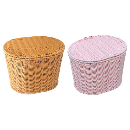 Simple Children Cycle Basket Light weight Front Handlebars-Pink 1