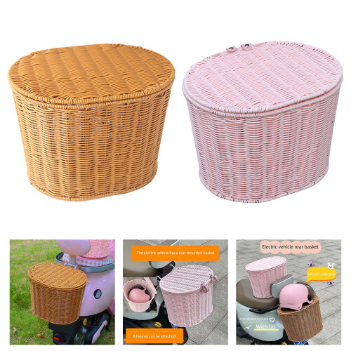 Simple Children Cycle Basket Light weight Front Handlebars-Pink 2