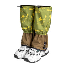 Childrens Polyester Snow Gaiters for-Green Big childrens model