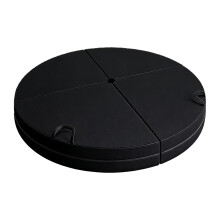 Tapis de danse rond à fond antidérapant, épais,-Noir 120X120X10