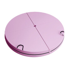 Nicht rutschende Unterseite, runde Tanzmatte,-Rosa 120X120X10