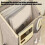 White Canvas Hanging Closet Organizer Bag 23x9x30cm 5