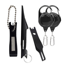 Clippers Tool Retractor Pinzette Knoten Tyer & Karabiner-5PCS
