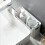 White PP Storage Bins with Handles 9.8" x 6.3" x 5.3" 3