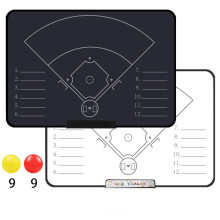 Tableau de coaching convivial 16 pouces effaçables à -base-ball