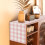 Linen Table Runner Pink White Buffalo Check 13x108 in 4