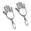 Civière de gants de Golf ventilée, 2 pièces, avec mousqueton, 1