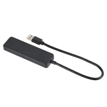 4-Port USB3.0 Hub 5Gbps schwarz ultralanglebig
