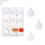 24pcs White Christmas Tree Balls 6cm Shatterproof 5
