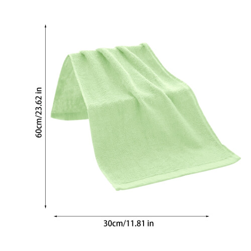 Toalha de banho de fibra de bambu macia e absorvente verde 2