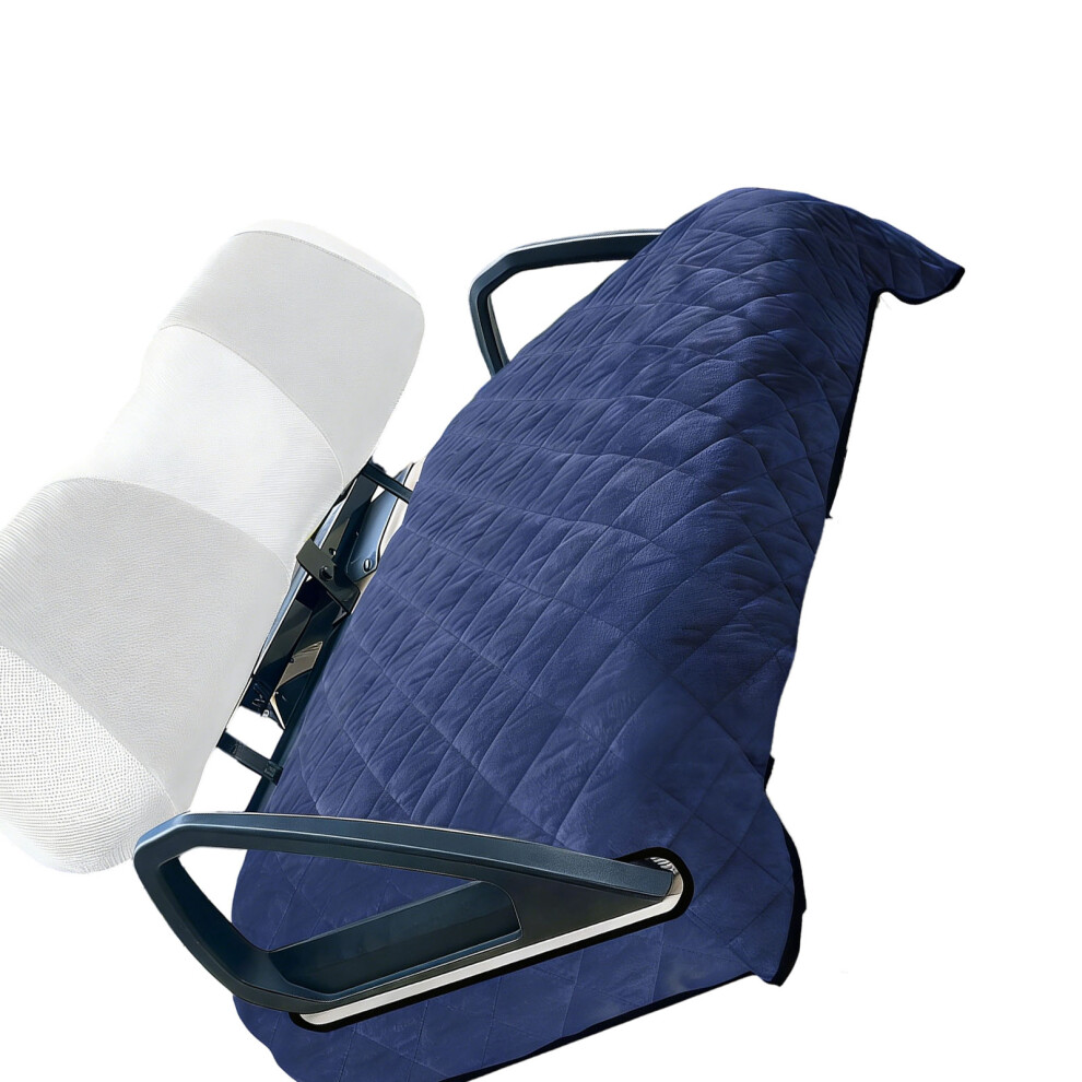 Universal Golf Cart Seat Blanket With Nonslip Bottom Soft- Blue 7709000713721