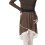 Adjustable Waist Tied Ballet Tulle Quick Released-Brown  L 1