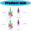 Plastic Glowing Squid Lure LED Light for Deep-Single eye 10 4