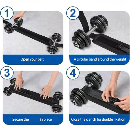 Light Weight Butt Workout Belt Hip Thrusts Weight Belt-Black 1