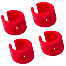 Protecteurs à haute élasticité, 4 pièces, adaptés à -Rouge