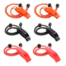 6Pcs Emergency Whistling Double Pipe Whistling for Fishing Boats