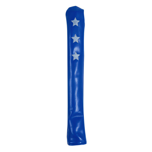 Star Pattern Golf Alignment Stick Cover PU Leather-Royal Blue.