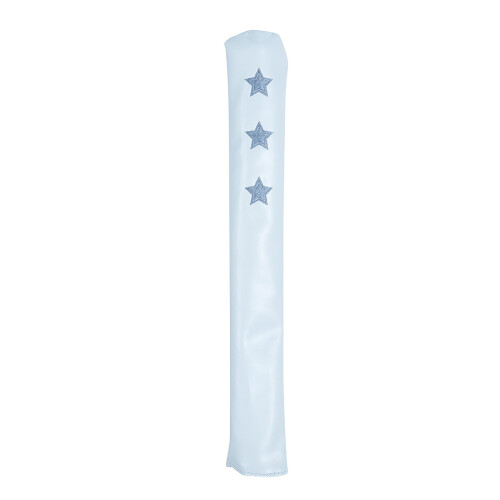 Golf Alignment Stick Cover Case Holder PU Leather Golf-White