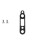 Front Rear Bike Disc Brake Conversion Bracket-Black Rear brake 1