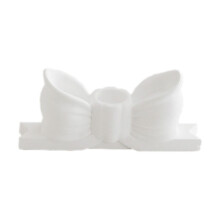 Candy-Colour Bow Candle Holder – Gypsum, 1 pc
