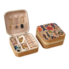 Vintage Velvet Jewelry Box with Compartments
