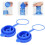 5-Gallon Silicone Bottle Caps Set with Handle – 5-Pack, 1
