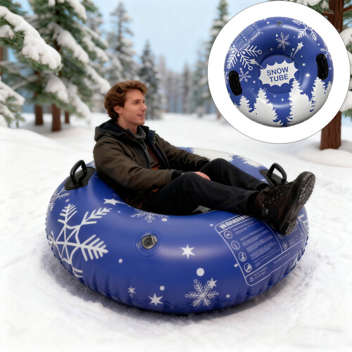 Opblaasbare sneeuwbuisslee met handgrepen-Exclusief pomp 1