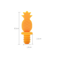 5-Piece 3D Silicone Wine Stoppers – Pineapple Design,