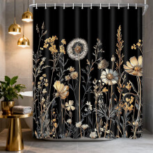 Christmas Shower Curtain 60x72in Waterproof Polyester