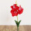 Triple Head Artificial Butterfly Orchid Flower, 25cm, Red 1