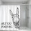 Funny Donkey Shower Curtain with Hooks, Polyester, 90x180cm 1