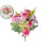 Artificial Rose Stem 34cm – Realistic Plastic Flower, 6 1