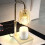 Chauffe-bougie blanc avec minuterie et variateur, base rétractable 1