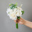 Artificial Champagne Rose Bouquet White 30x17cm 1