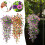 2 Gold & Red Artificial Wall Flowers – UV-Resistant, 1