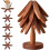 Walnut Wood Tree Trivet Set 4 pcs + Stand 1