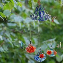 Mangeoire à oiseaux et fontaine flottante combinées pour la décoration extérieure