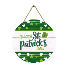 Panneau de bienvenue en bois pour la Saint-Patrick