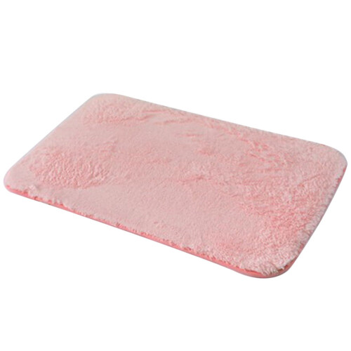 Pink Memory Foam Bath Mat 40 x 60 cm Non-Slip