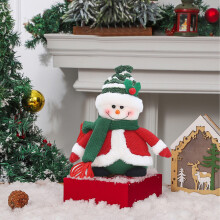 Stijggn Christmas Plush Gnome Ornament, Red, 22 cm
