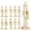 12pcs Unfinished Wooden Christmas Nutcracker Ornaments 1