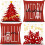 4 Pack 18x18 Inch Christmas Pillow Covers 1