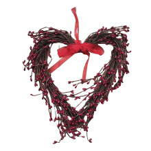 14" Heart-Shaped Valentine's Day Wreath