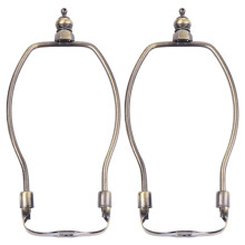 Suporte de fixação para abajures de 15 cm (6 polegadas), em liga metálica, pacote com 2 unidades.