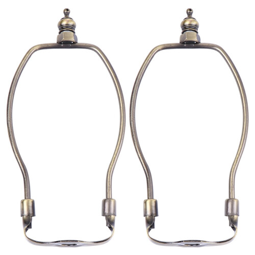 Suporte de fixação para abajures de 15 cm (6 polegadas), em liga metálica, pacote com 2 unidades.