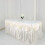 Ivory Satin Table Skirt 14 ft x 29 in 1
