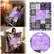 Purple Plush Fleece Throw Blanket 60x80 inch