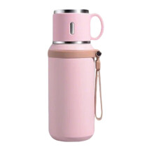 2-in-1 Vakuumisolierte Edelstahlflasche mit Becher – 316